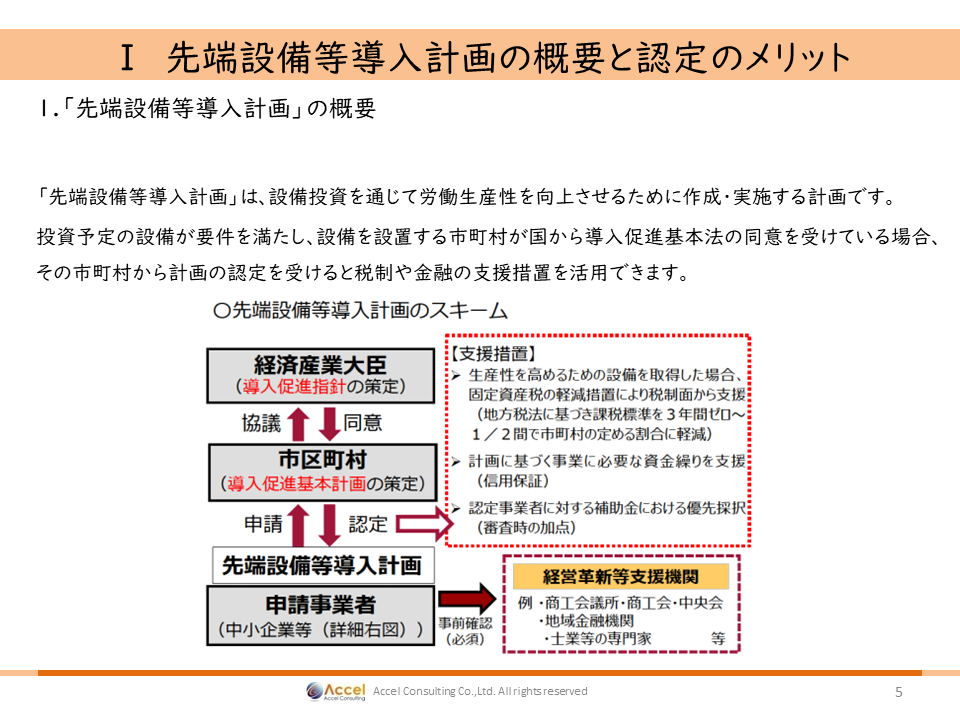 先端設備導入計画 認定申請ドットコム